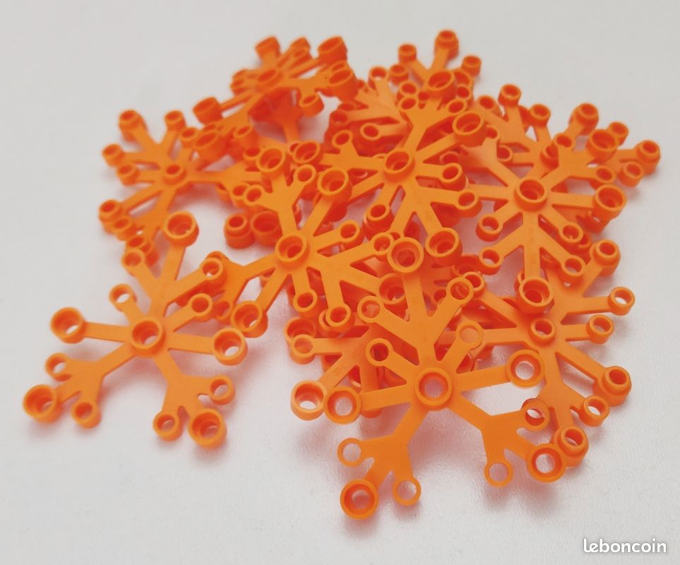 Orange Lego 2417 Lot 25 Pièces Grande Feuille 2417 LEGO MOC Star