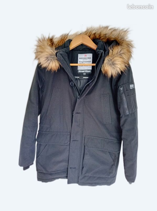 Parka Manteau Redskins Garcon Blouson Garçon Elvis Noir REDSKINS