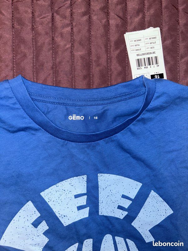 T-shirt bleu (image 3)