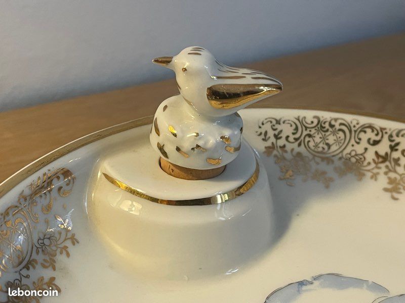 Belle Assiette Chauffante Porcelaine Limoges Années 1950 (image 3)