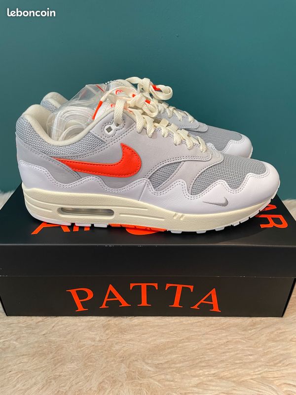 Nike Air Max 1 Patta Waves White Hyper Crimson (image 1)