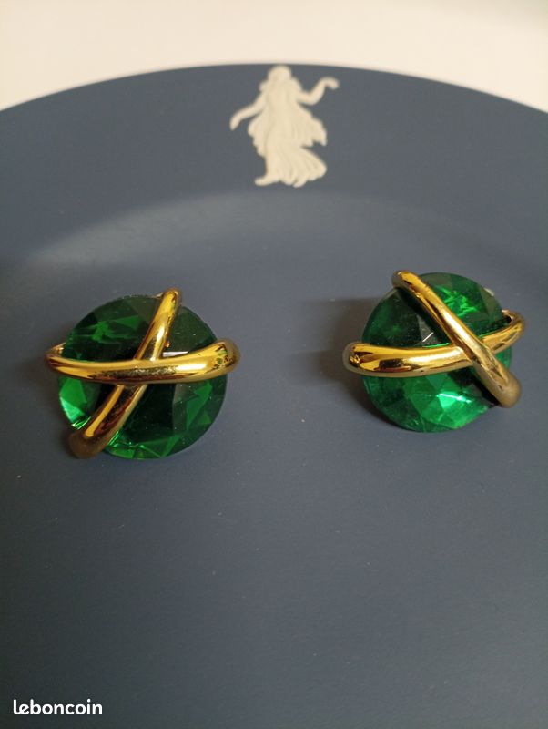 Boucles d'oreilles clips vintage (image 1)