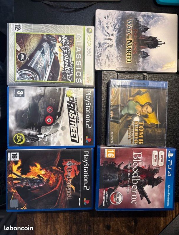Jeux vidéos Collection Xbox 360 Ps2 Ps4 Dreamcast Jeux