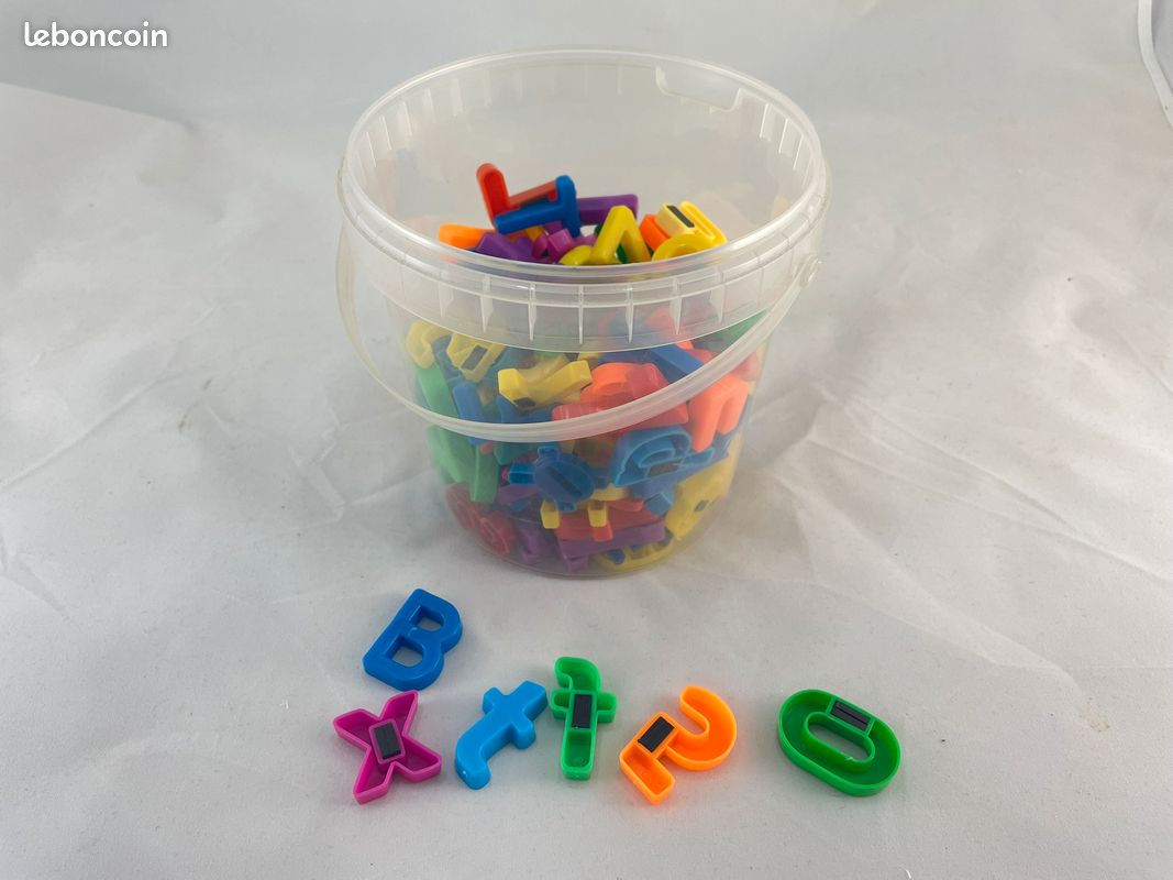 36 Aimants Colorés En Bois – Lettres, Chiffres Et Animaux – Jouets éducatifs Pour Réfrigérateur