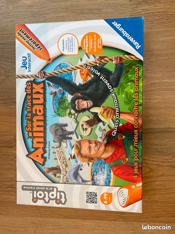 Jeu Interactif Tiptoi Ravensburger - Sur la trace des Animaux - Jeux & Jouets