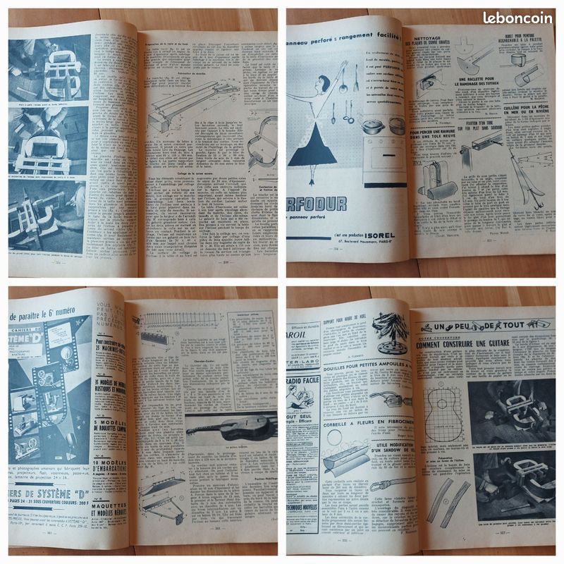 Revue bricoleur : Système D n°143 - Novembre 1957 - magazine vintage de bricolage (image 16)