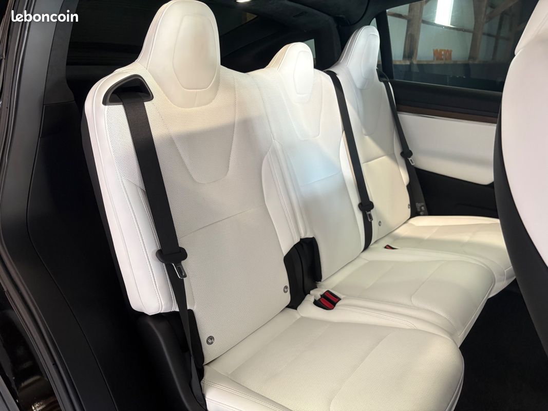 TESLA MODEL-X 100D ELECTRIC 685ch 296PPM 100KWH PALLADIUM 4WD DUAL-MOTOR BVA / VOLANT YOKE - FSD NIVEAU 4 (image 10)