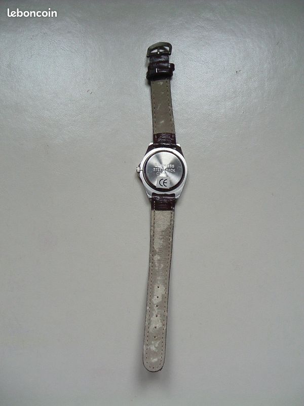 HOT Montre Stainless Steel Back Quartz Femme Montre Stainless