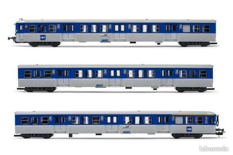 Rame SNCF Lima HO 149276 - 3 éléments - Occasion - Bon état