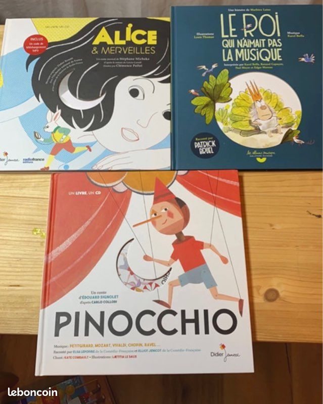 Lot de 3 grands albums audio (image 1)