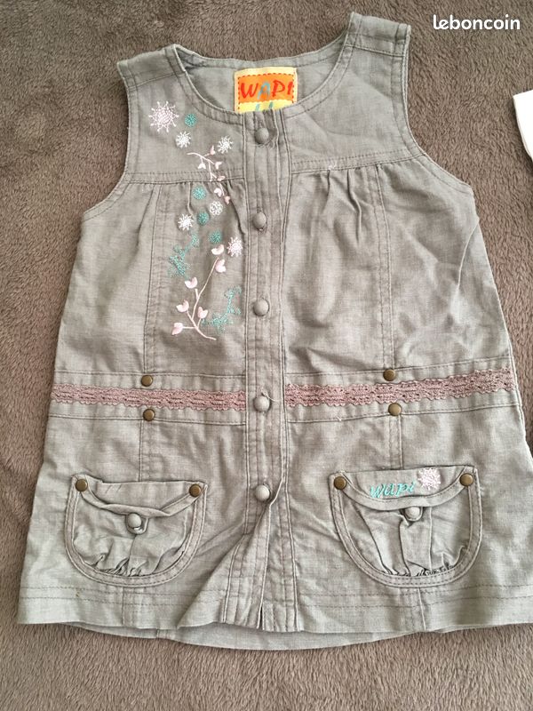 Ensemble robe et Tshirt WAPI Baby 12 mois Tbe (image 2)