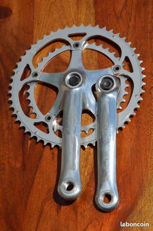 Pédalier Campagnolo Veloce 2x9 Vitesses 170 Mm 53/39T - Occasion Bon état