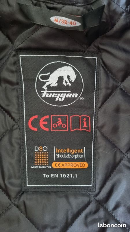Veste moto cuir femme hiver FURYGAN taille M (image 4)