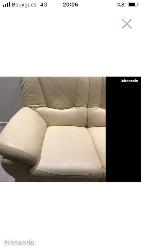 Canape simili cuir (image 2)
