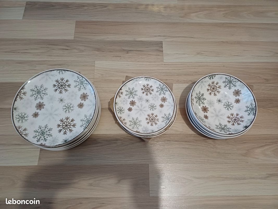 MamboCat Lot De 6 Assiettes à Gâteau Holly - Assiettes à Petit-déjeuner En Faïence Pour 6