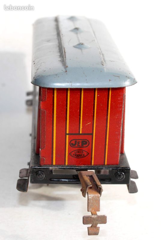JEP ÉCHELLE 0 WAGON POSTES ET Télégraphe TÔLE Lg 37 cm ROUGE En Boîte EUR 49,00 - FR