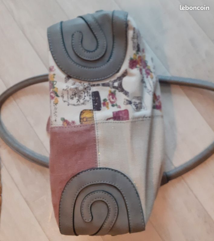 Sac à main- décor Patchwork Paris TB état (image 9)
