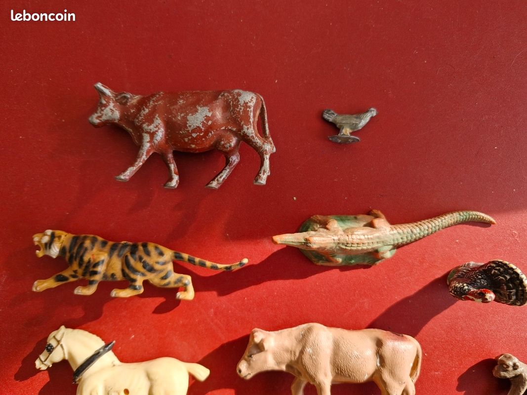 Lot De Figurines Animaux Sauvages CLAIRET – Zoo, Savane, Cirque, Vintage (Occasion, France)