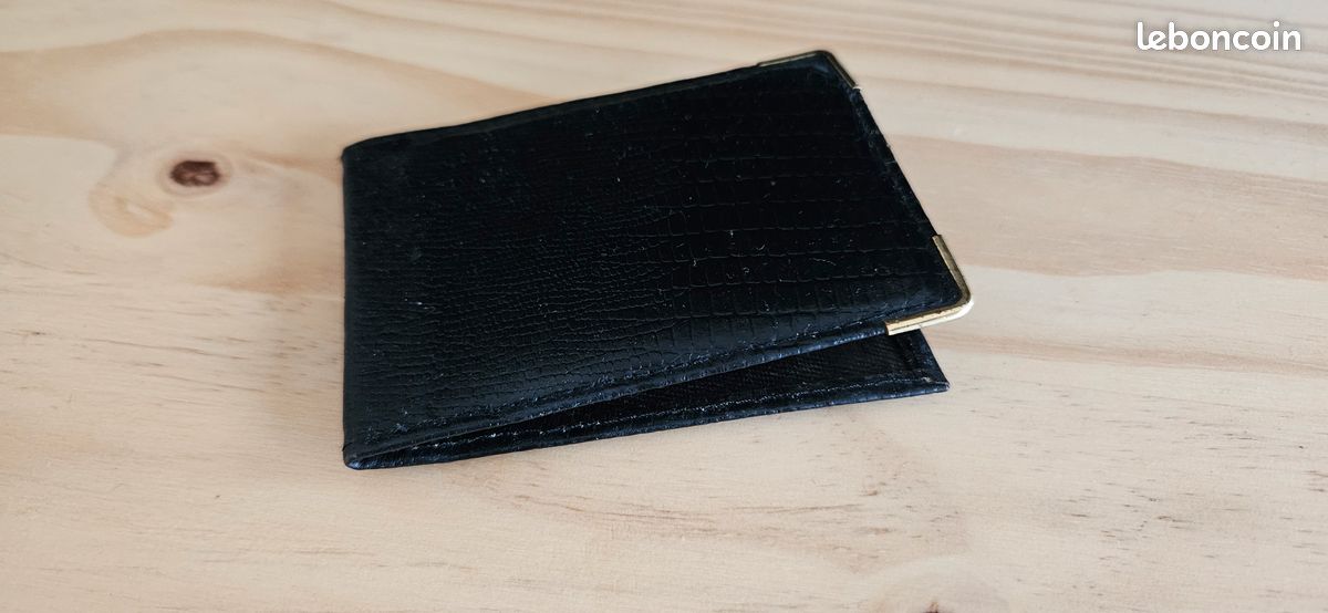CUIR : Porte-cartes noir (image 3)
