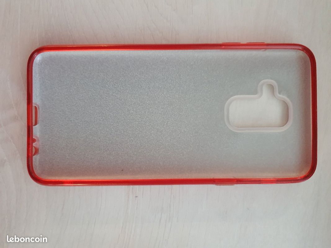 Coque rouge paillettes pour smartphone téléphone portable (image 4)