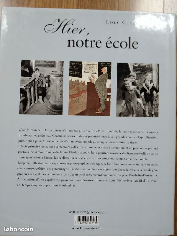 Livre "hier notre école" (image 2)