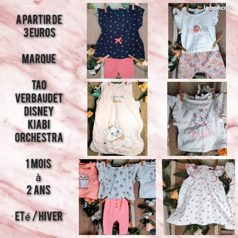 Vêtement fille 1 mois à 2 ans (image 1)