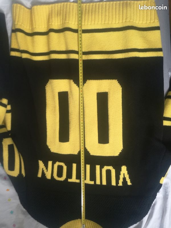 Pull à Capuche Off-White Virgil Abloh Jaune Logo Graphique - Taille M - Parfait état