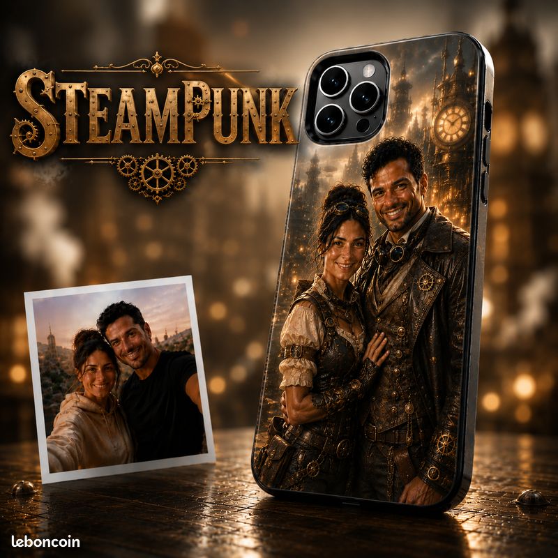Coque de téléphone personnalisée depuis votre photo – CoupleChevalier & Princesse Fantasy (image 16)