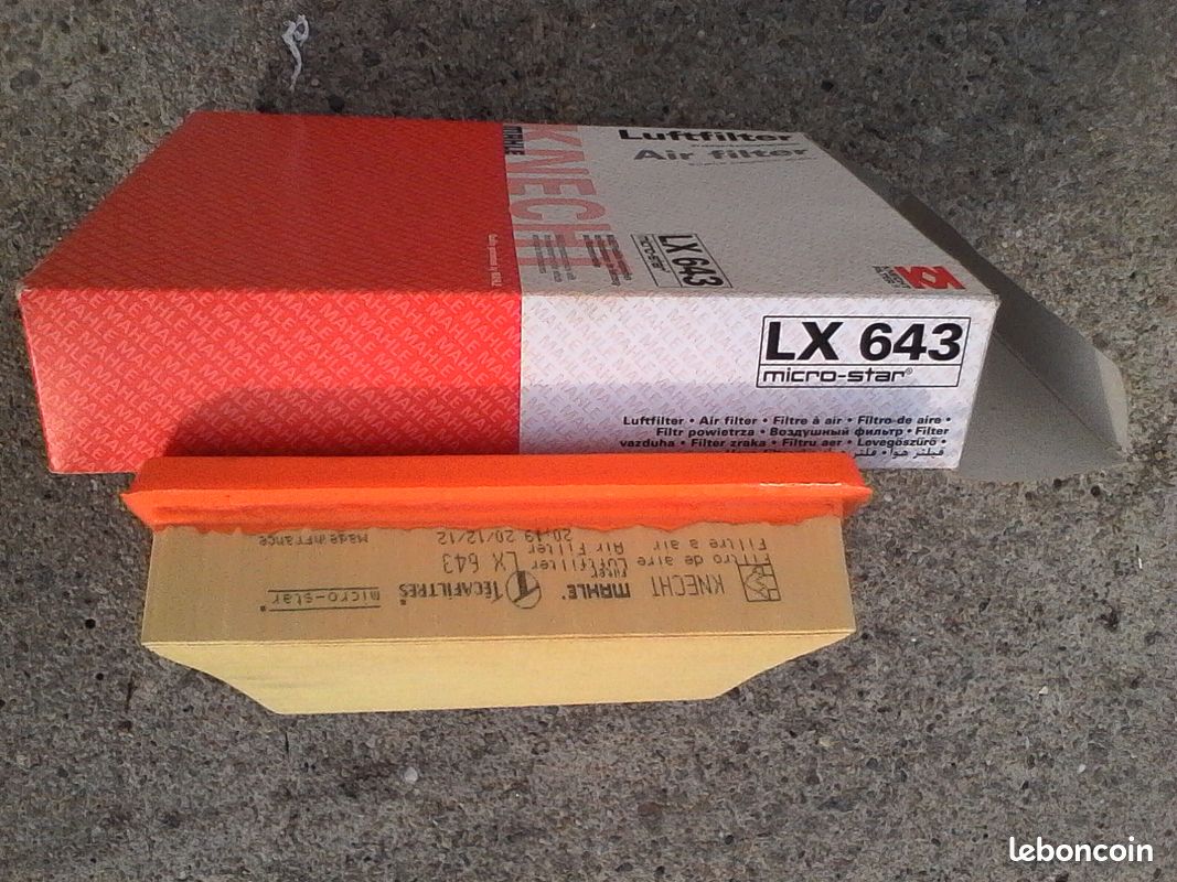 Filtro De Aire MAHLE LX 643 - Calidad Premium Para Motor, Dimensiones 205x170x42 Mm
