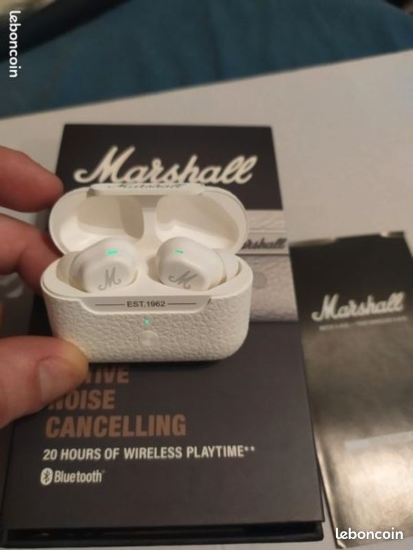 Ecouteur Bluetooth MARSHALL MODE XVIII, Neuf Sous Blister Couleur BLANC