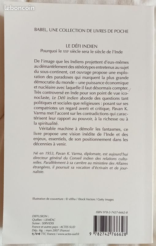 Lot 2 livres "Le Défi Indien" & "L'Inde à l'assaut du Monde" (image 3)