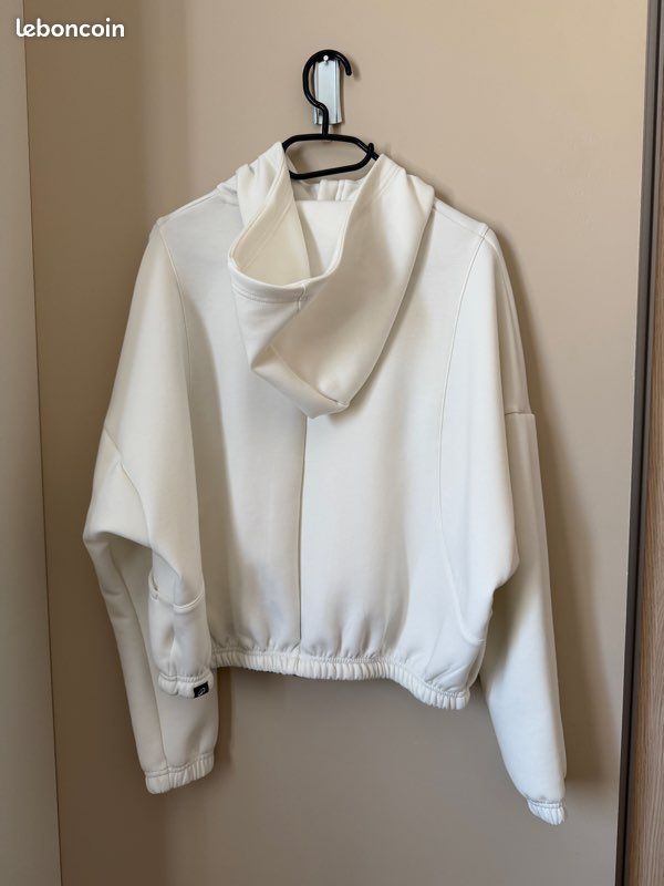 Veste à capuche Domyos blanche – Taille S – Fitness (image 2)