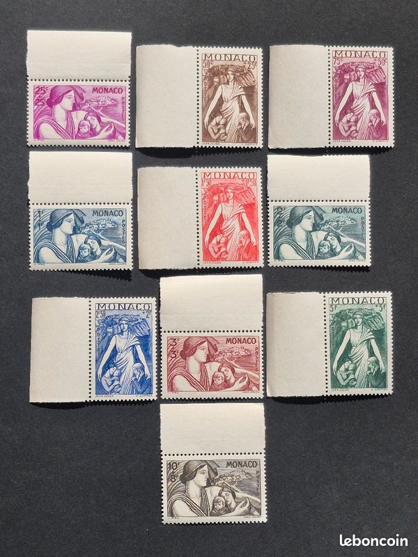 BELLE FEUILLE DE TIMBRES DE MONACO N° 170 (a) EUR 11,00 - PicClick IT