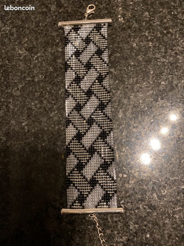 Bracelet manchette neuf perles miyuki (image 1)
