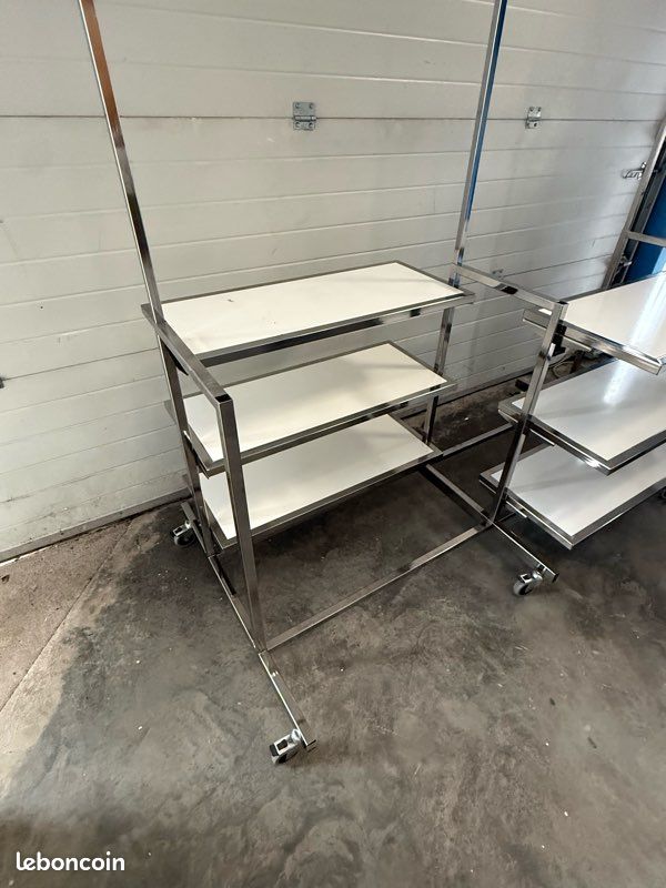 Étagère porte vêtement pour dressing chrome (image 2)