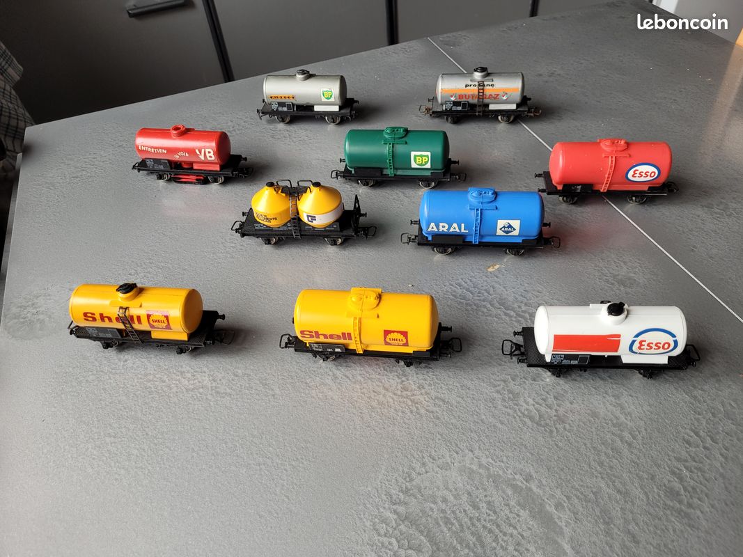 Lot Wagons Citernes Jouef HO – époque 4, Couleurs Variées, Voir Photos