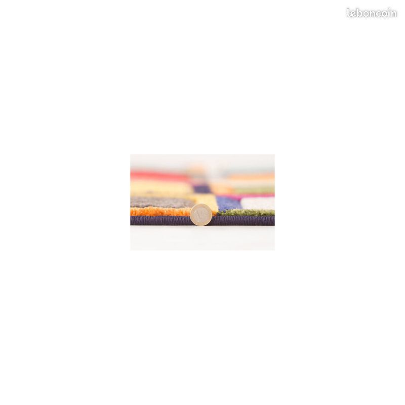 Tapis cubique multicolore moderne pour salon Waltz Multicolore 66x230 (image 4)