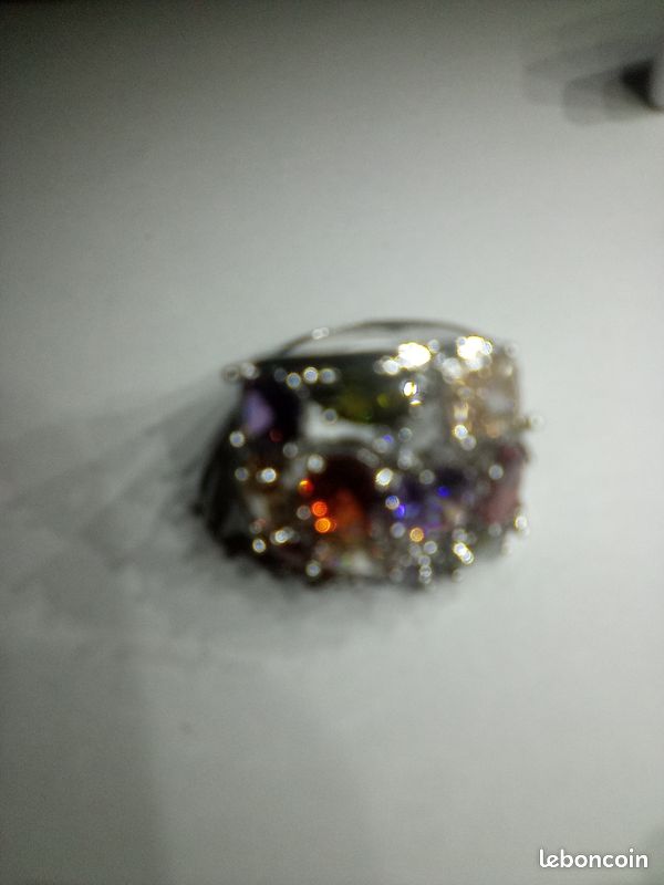Bague pierre multicolore (image 3)
