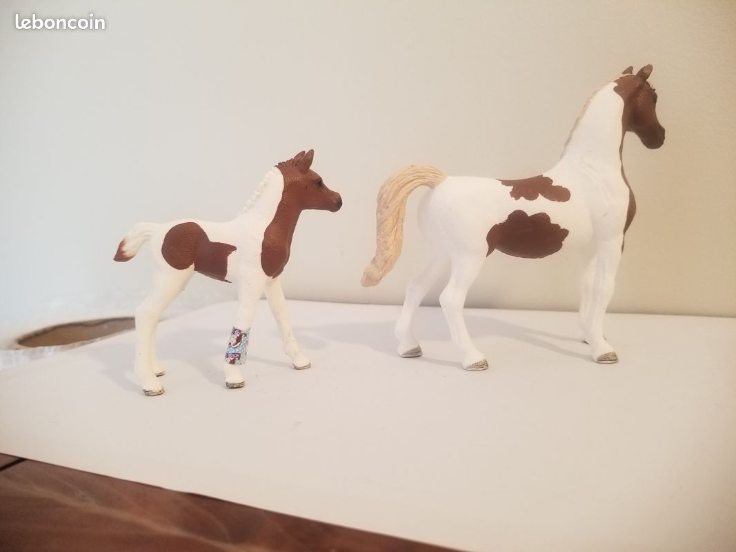 Schleich - Figurines de chevaux (Étalon pintabian, Étalon andalou, Poulain Knabstrupper