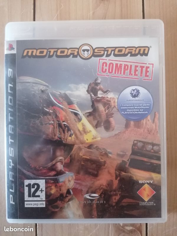 Jeu PS3 Motorstorm Motor Storm : Complete Playstation 3 FR Complet TBE - Jeux vidéo