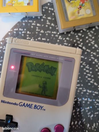 Pokemon Jaune Boîte pour Game Boy Nintendo - 7 Régions