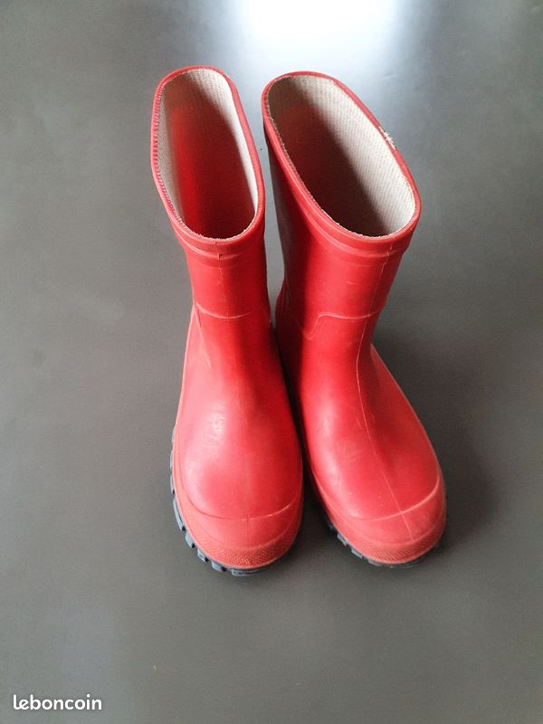 Bottes enfants taille 29 rouges (image 1)