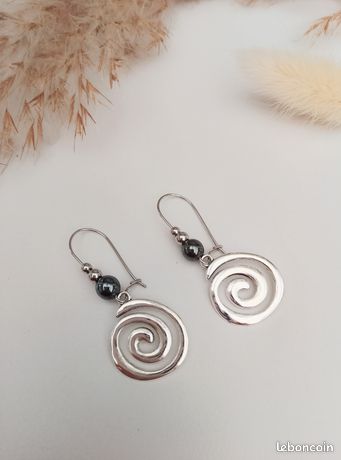 XX s925 boucles d'oreilles en argent avec aiguille de style coréen
