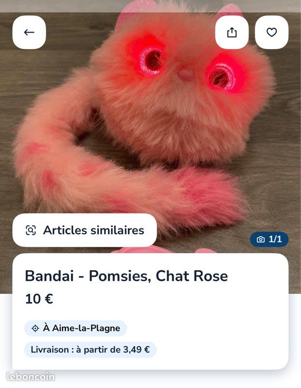 Bandai Pomsies Chat Rose Interactif Jeux Jouets