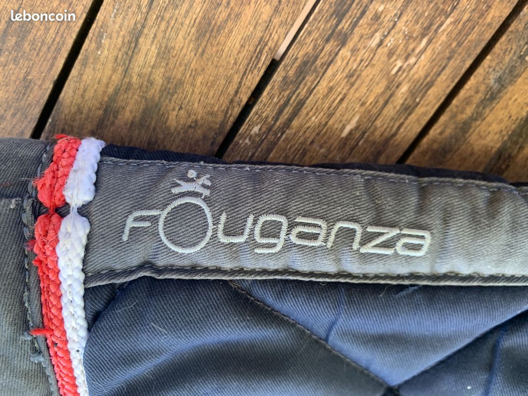 Tapis d’équitation Fouganza bleu marine (image 1)