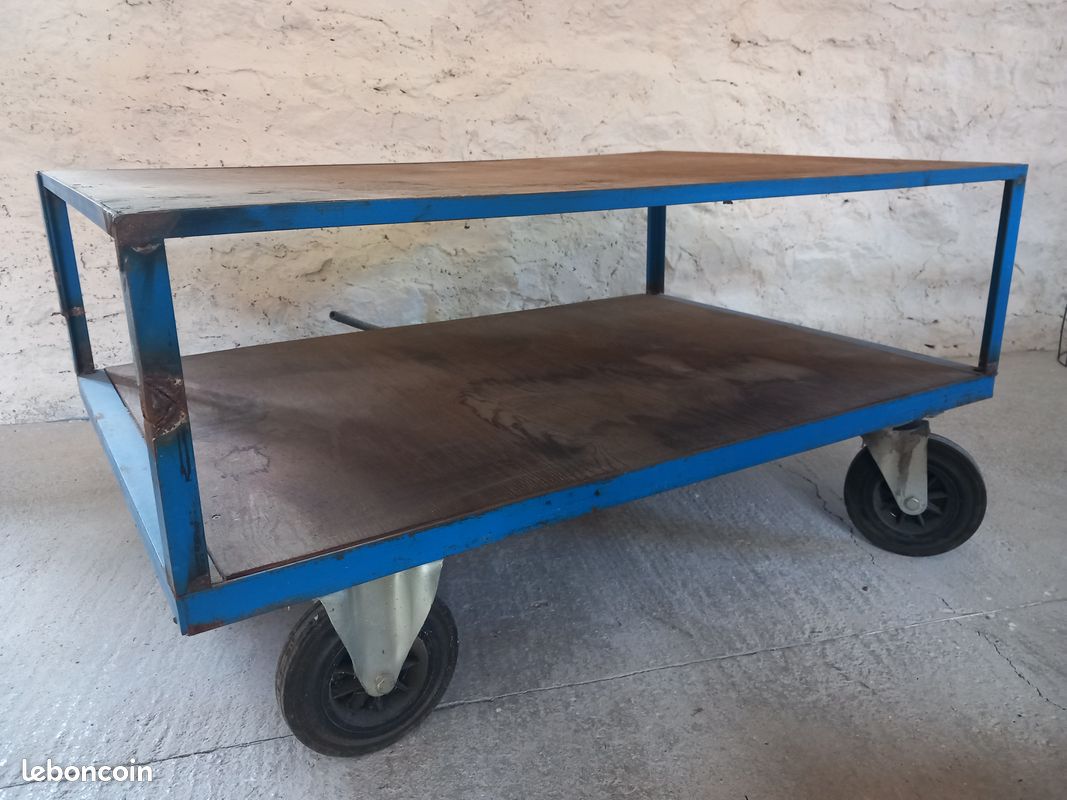 Chariot métal bois (image 2)