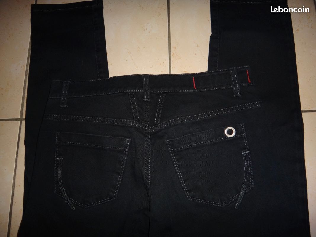 Pantalon Femme Marithé François Girbaud Boyfriend - Taille 38-40 (W29) - Gris - Cargo - Neuf Étiqueté