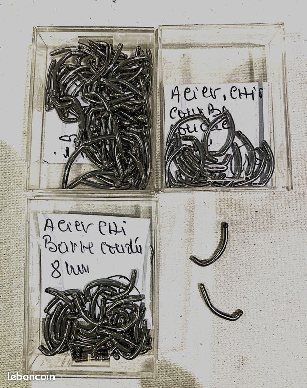 Lot PIERCINGS 1,6 acier chirurgical , 465 BARRES , 51 BOULES (pour pro ) (image 2)