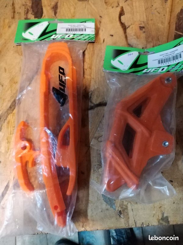 Patin Guide-chaîne Noir/translucide Pour Husaberg FE FS FX - Neuf Racetch