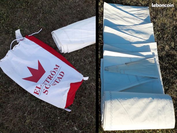 Grand Sac de sport en voile numéro n°44 rouge | Fabriqué en France